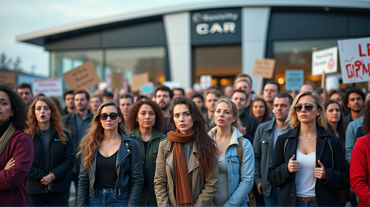 Protestas Enardecidas en Concesionarios: Tesla Acusada por el Giro Político de Musk