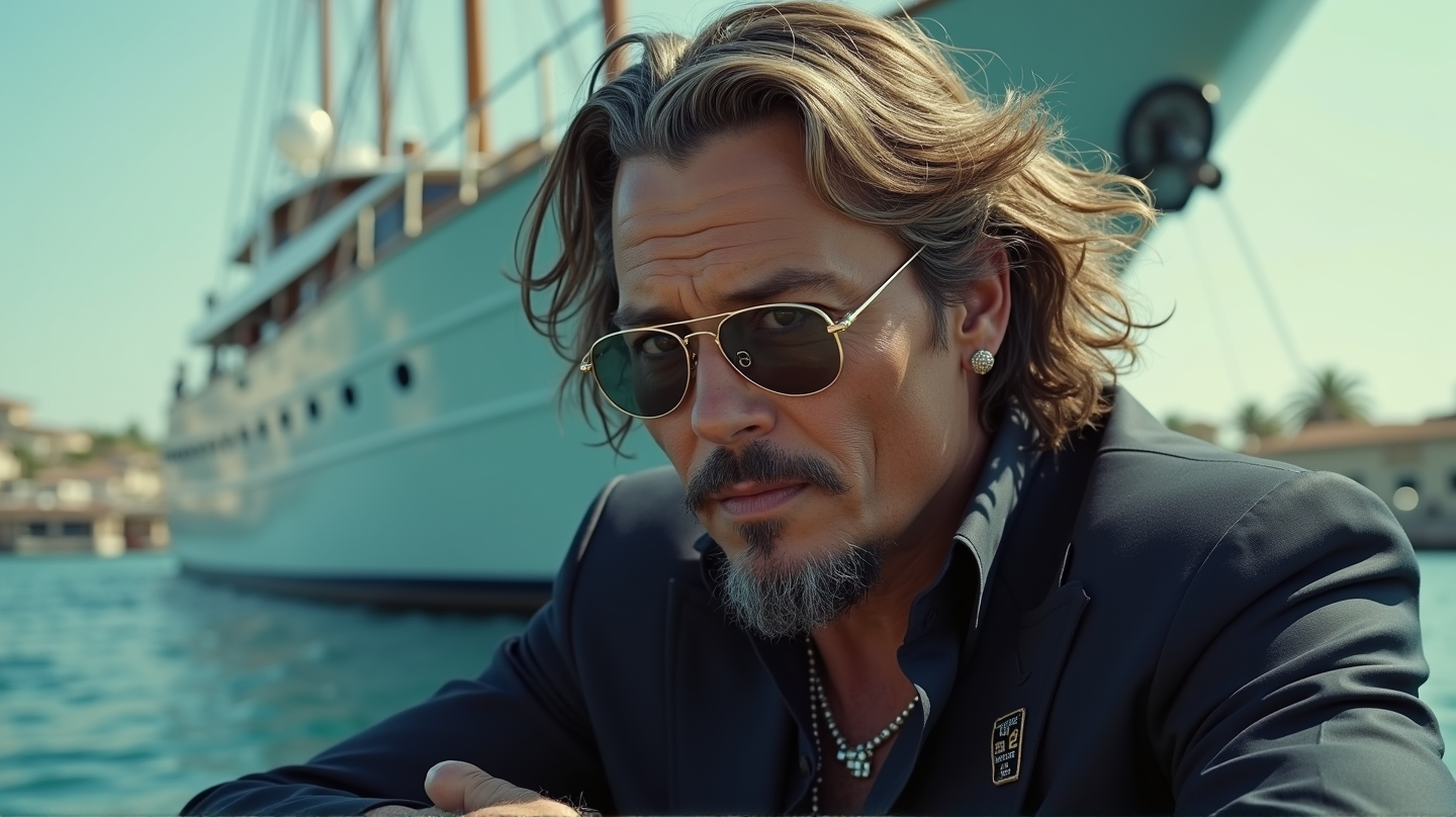 Johnny Depp Deslumbra con 'Mirada de Zorro Plateado' en Nuevo Papel en Hollywood