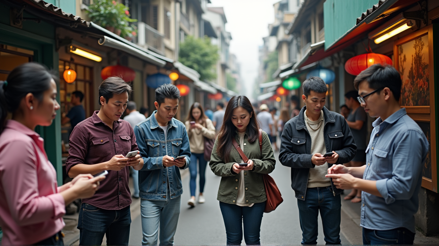 Vietnam Asciende a una Posición Destacada en el Uso Mundial de Redes Sociales