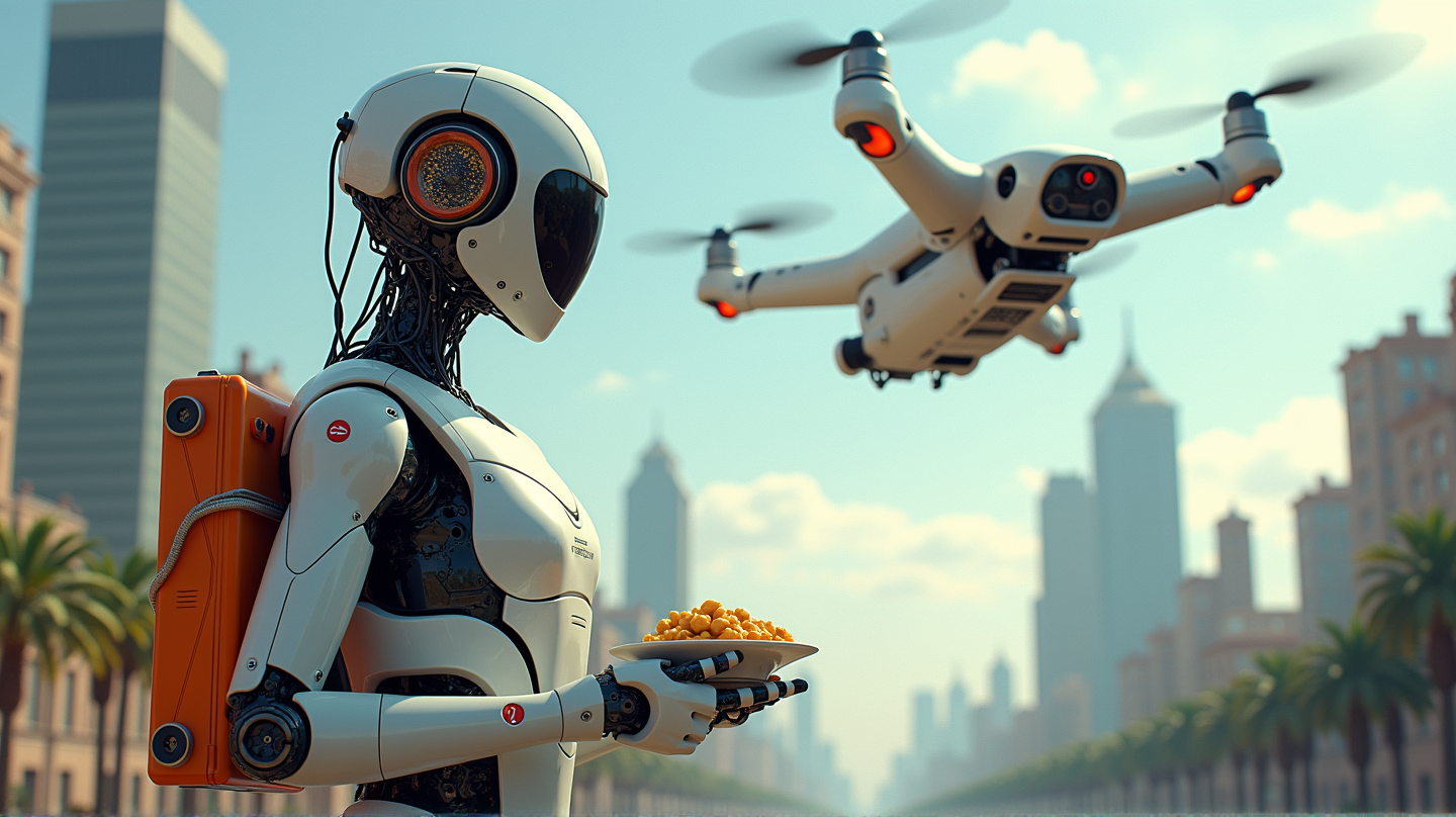 ¡Los Robots Toman el Control de Hangzhou: La Campaña de Entrega Futurista de Ele.me Está Aquí!