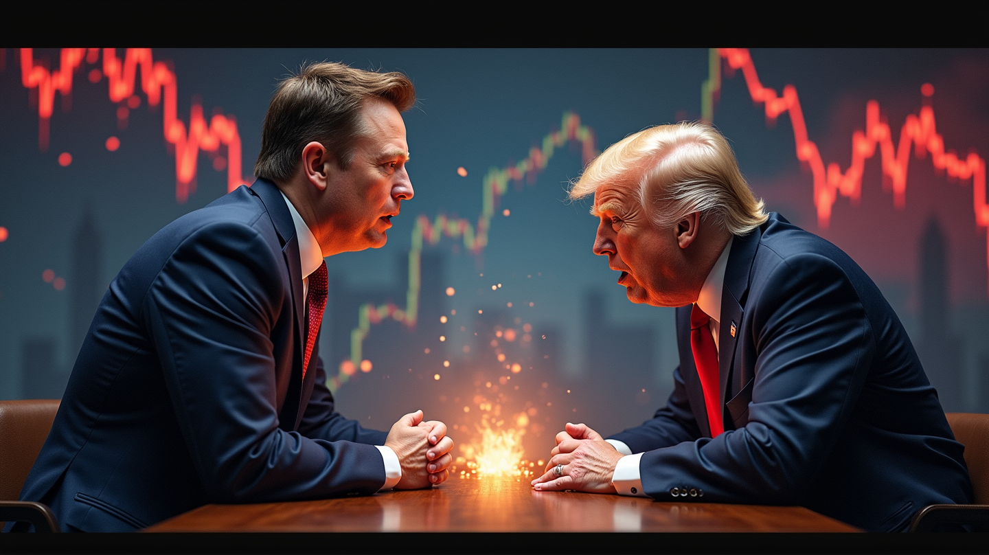 Impacto en el Mercado: La Pelea entre Musk y Trump Recorta el Valor de Tesla en 152 Mil Millones de Dólares
