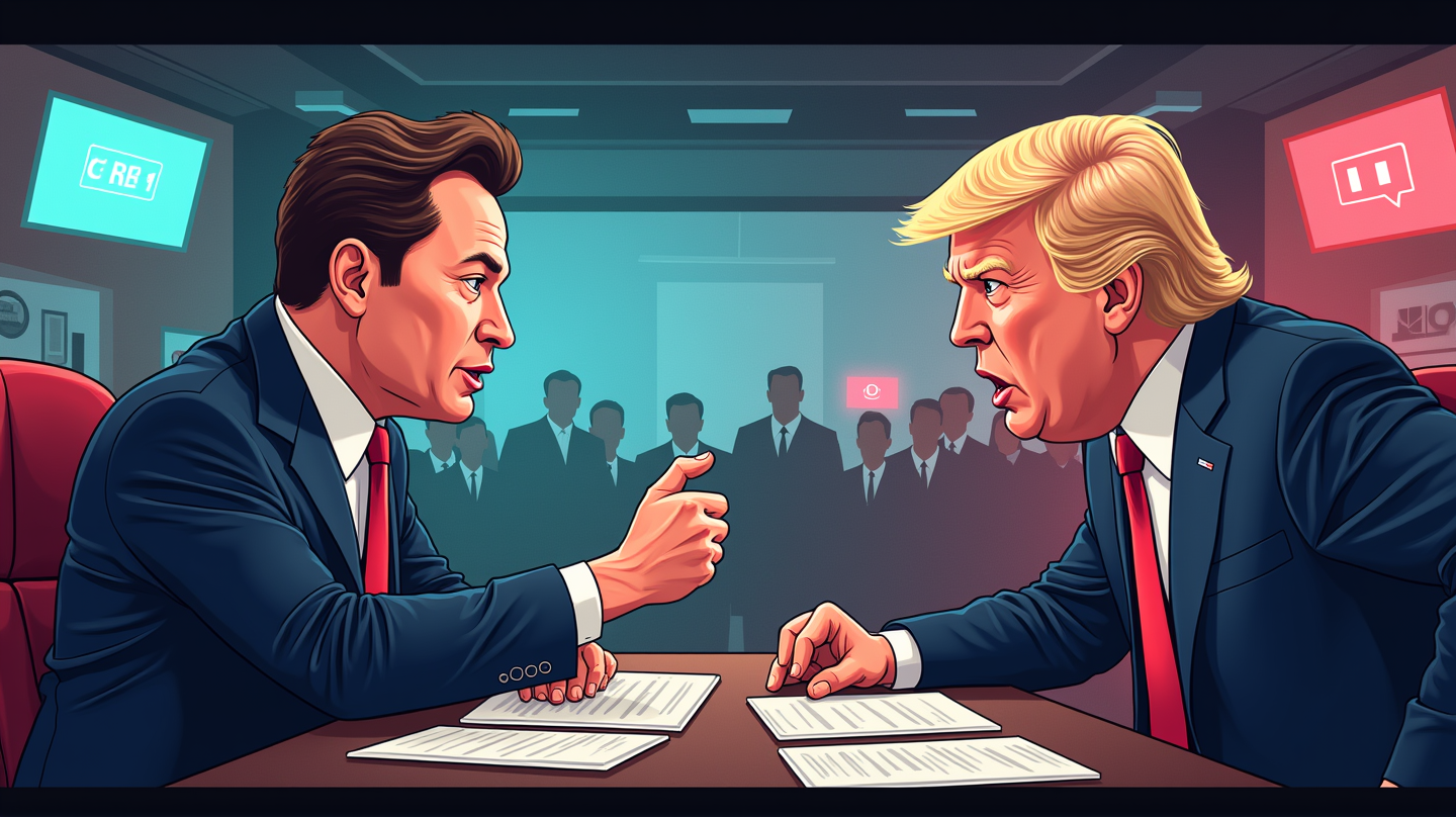 El Enfrentamiento en Redes Sociales entre Trump y Musk se Roba el Espectáculo