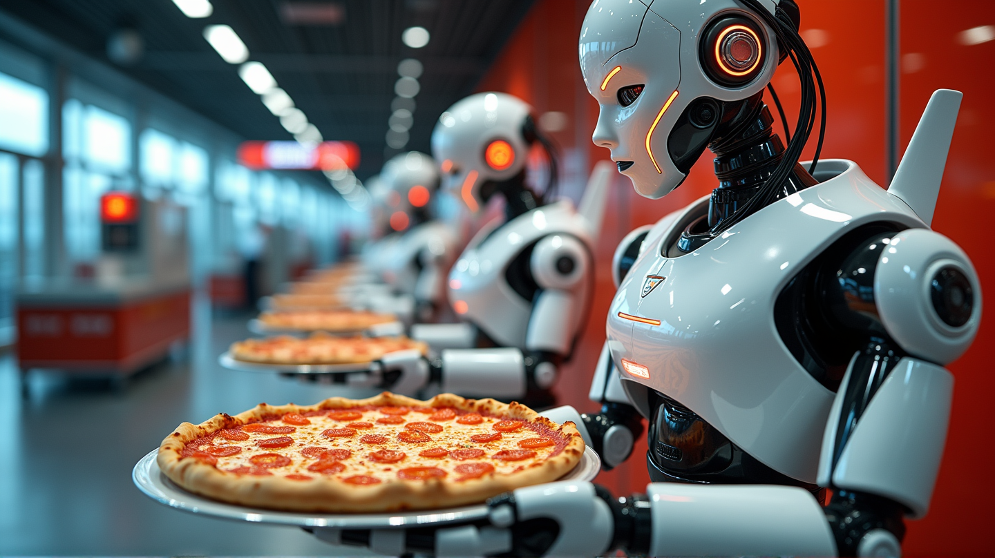 Revolución Robótica en Donatos: Pizzería Operada por AI en Columbus
