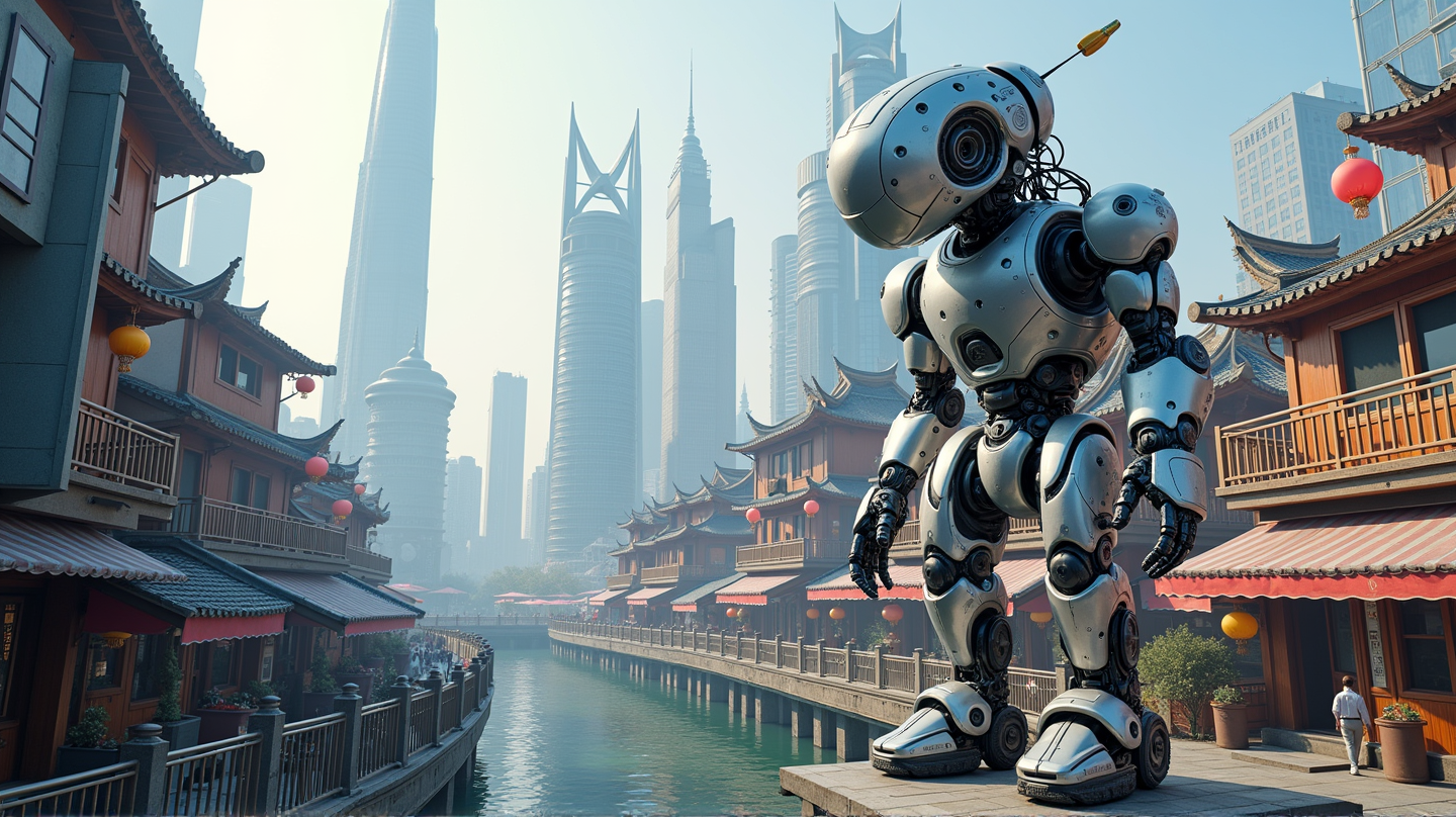 Emocionante Muestra de la Ciudad Robot: Más de 100 Robots en la Conferencia de Inclusión en Shanghái