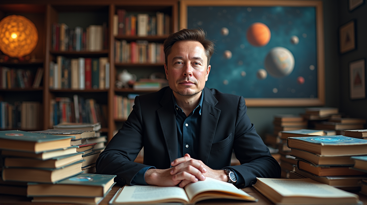 El universo de Elon Musk: Cuando los libros y los multimillonarios colisionan
