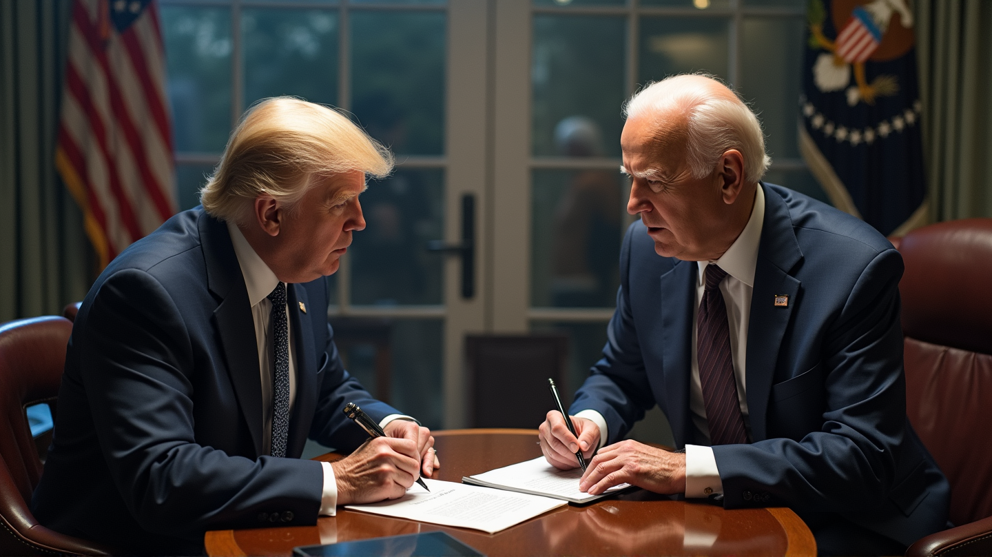 La Audaz Afirmación de Trump: Anulación de Órdenes de Autógrafo de Biden