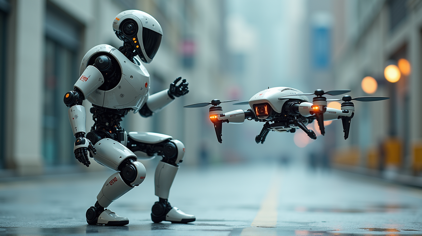 Observa el Futuro Desplegarse: Robot Lanza un Drone que Cambia de Forma