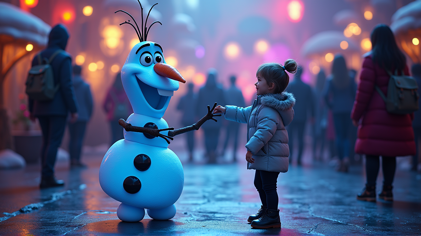 Olaf cobra vida: La magia de Disney con IA en los parques