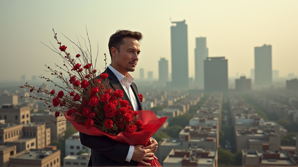 El misterio detrás del gesto floral de Elon Musk en Mumbai revelado
