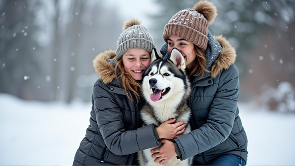 Reencuentro Emocionante: Familia Abraza a su Husky Desaparecido Hace 3 Años