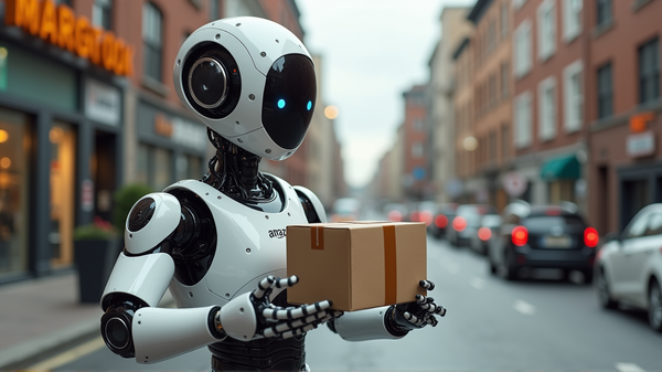 El Futuro de Amazon: ¿Robots Saltando de Furgonetas hasta tu Puerta - Realidad de Ciencia Ficción?