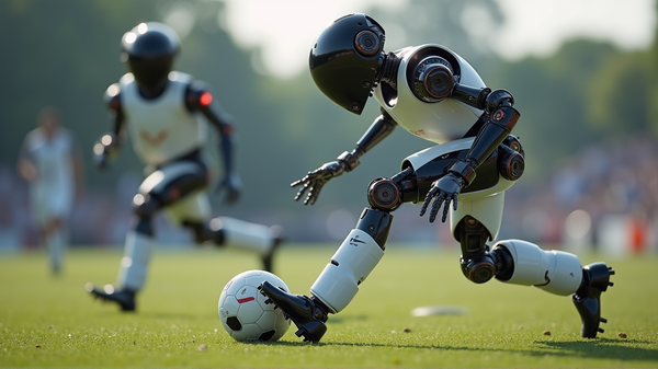 Robots Chinos Dominan en Enfrentamiento de Fútbol 3 vs. 3
