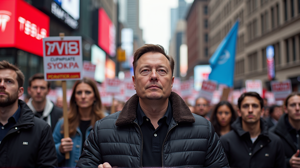 Sindicatos Laborales Protestan Contra el Acuerdo Salarial de $29,000 Millones de Elon Musk