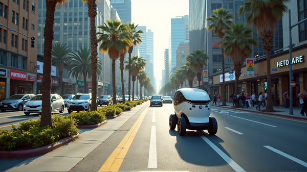 DoorDash Revoluciona la Entrega de Comida con Robots de Banqueta de Serve Robotics en Los Ángeles