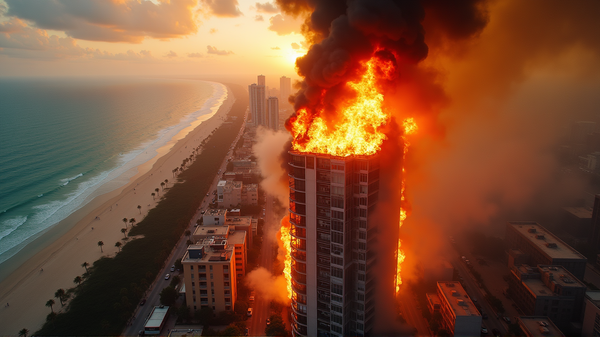 Incendio Dramático en Hollywood Beach: 3 Hospitalizados Tras Intenso Incendio