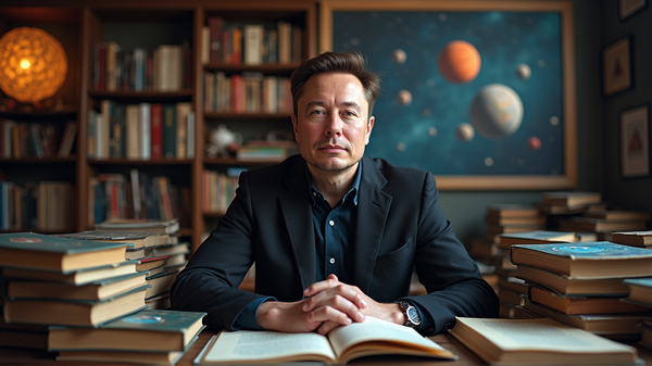 El universo de Elon Musk: Cuando los libros y los multimillonarios colisionan