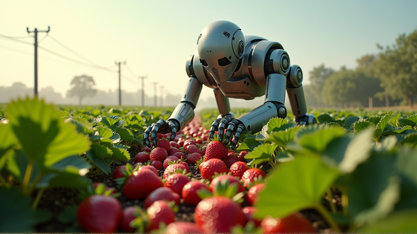 ¿Superarán los robots a los humanos en la cosecha de fresas? ¡DailyRobotics cree que sí!