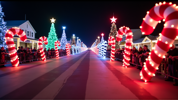 Únete a la Magia: El Desfile de Bastones de Caramelo Ilumina Hollywood Beach
