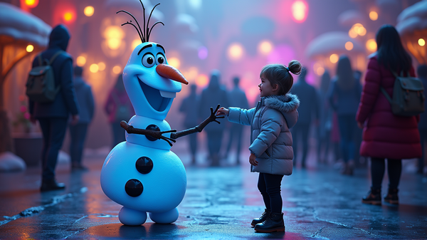 Olaf cobra vida: La magia de Disney con IA en los parques